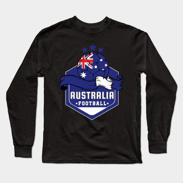 Australia Football Long Sleeve T-Shirt by footballomatic